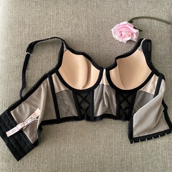 Victorias Secret Dream Angels black lace balconet bra top✨ - Picture 3 of 5